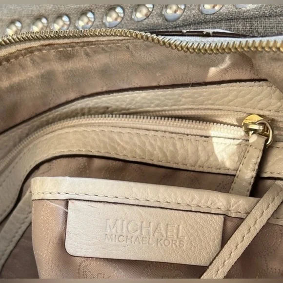 Michaels Kors Leather Hobo Satchel Purse Bag - Picture 12 of 16